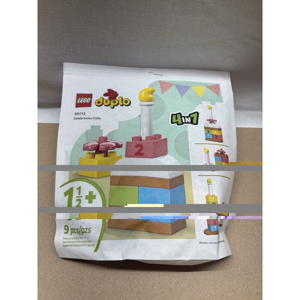 LEGO DUPLO 30712 Celebration Cake 4-in-1 9 Pieces New Sealed 2026